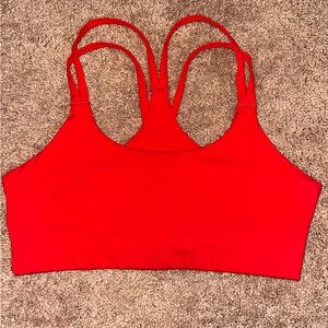 Fabletics Red Sports Bra - M
